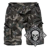 Brandit Cargoshorts Cargo Shorts kurze Hose Khaki/Dunkelgrün/Grau/Dunkelgrau