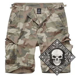 Cargoshorts Cargo Shorts kurze Hose Ripstop Army mit UD Bandana