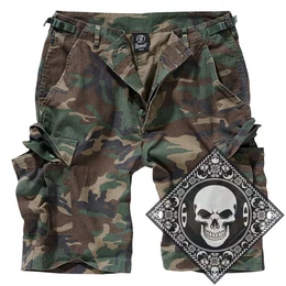 Cargoshorts Cargo Shorts kurze Hose Ripstop Army mit UD Bandana