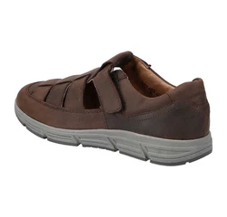 Waldläufer Haslo Klettschuh Slipper Braun/Dunkelbraun/Beige