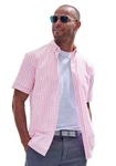 John Devin Kurzarmhemd Regular Fit Button-down-Kragen Rosa