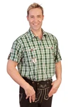 orbis Trachtenhemd - OZAPFT IS erdbeer/grün
