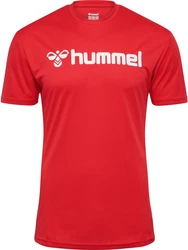 hummel T-Shirt Hmllogo Jersey Rot/Dunkelrot