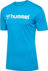 hummel T-Shirt Hmllogo Jersey Türkis/Blau/Hellblau