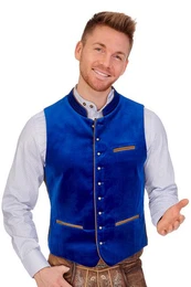 Trachtenweste Trachtenweste - RICARDO - royal, dunkelrot, schwarz
