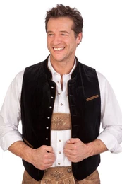Trachtenweste Trachtenweste - RICARDO - royal, dunkelrot, schwarz