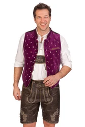 Stockerpoint Trachtenweste CALZADO apfelgrn/purple/braun