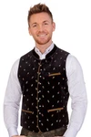 Stockerpoint Trachtenweste CALZADO royal/dunkelrot/schwarz