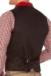Stockerpoint Trachtenweste CALZADO royal/dunkelrot/schwarz