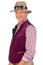 Stockerpoint Trachtenweste RICARDO apfelgrün/purple/braun
