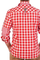 Spieth & Wensky Trachtenhemd PERSCHEID blau/tomato/gras