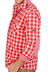 Spieth & Wensky Trachtenhemd PERSCHEID blau/tomato/gras