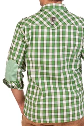Spieth & Wensky Trachtenhemd PERSCHEID blau/tomato/gras