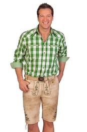 Trachtenlederhose Lederhose Herren kurz - FRANZL - flaschengrn