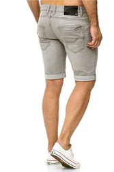 Indicode Shorts Kaden Jeans Grau/Khaki/Beige