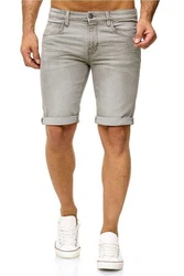 Indicode Shorts Kaden Jeans Grau/Khaki/Beige