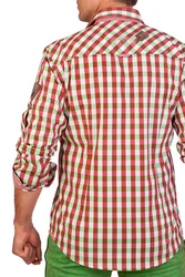 Spieth & Wensky Trachtenhemd RAUBACH rot/azurblau