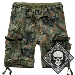 Cargoshorts Cargo Shorts kurze Hose Legend Army mit UD Bandana