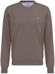 Fynch-Hatton Strickpullover Grau/Dunkelbraun/Khaki/Braun