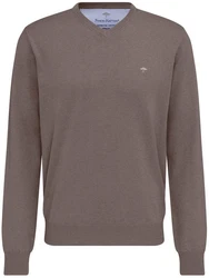 Fynch-Hatton Strickpullover Grau/Dunkelbraun/Khaki/Braun