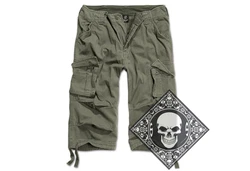 Brandit Cargoshorts Legend 3/4 (Army) Dunkelgrün/Khaki