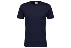 GANT Herren T-Shirt - CONTRAST LOGO Blau