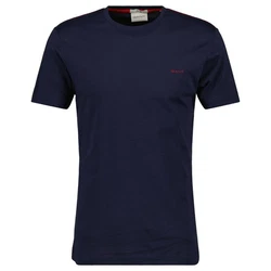 GANT Herren T-Shirt - CONTRAST LOGO Blau