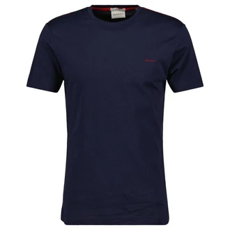GANT Herren T-Shirt - CONTRAST LOGO Blau GANT Herren T-Shirt - CONTRAST LOGO Blau