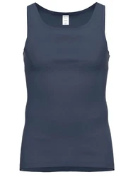 Ammann Achselhemd Unterhemd Day Classic Dunkelblau/Grau/Blau