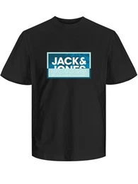T-Shirt JCOLOGAN SUMMER PRINT TEE CREW NECK FST
