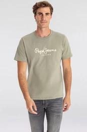T-Shirt ABEL mit Logoprint auf der Brust
