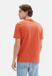 TOM TAILOR T-Shirt Frontprint Orange/Rot