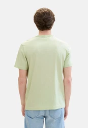 TOM TAILOR T-Shirt Frontprint Hellgrün/Grün