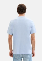 TOM TAILOR T-Shirt Frontprint Hellblau/Blau
