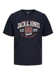 JACK & JONES T-Shirt Dunkelblau/Hellblau/Blau