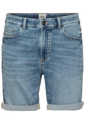 camel active Shorts 5-Pocket Blau/Hellblau