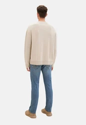 TOM TAILOR 5-Pocket-Jeans Slim Hose (1-tlg) Blau/Hellblau
