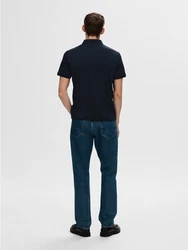 SELECTED HOMME T-Shirt Fave Dunkelblau/Blau