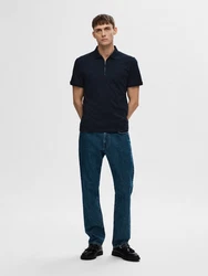SELECTED HOMME T-Shirt Fave Dunkelblau/Blau
