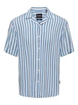 ONLY & SONS Kurzarmhemd Hellblau/Blau
