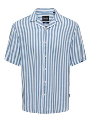 ONLY & SONS Kurzarmhemd Hellblau/Blau