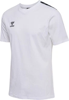 hummel T-Shirt Hmlauthentic Co S/S Weiß/Grau/Creme