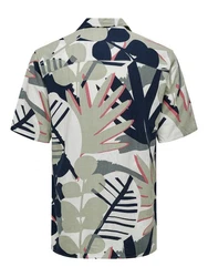 ONLY & SONS Kurzarmhemd Blau/Beige/Grün/Dunkelblau/Schwarz