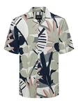 ONLY & SONS Kurzarmhemd Blau/Beige/Grün/Dunkelblau/Schwarz