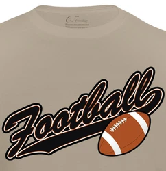 Cotton Prime T-Shirt American Football Braun/Khaki/Beige/Grau