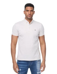 Denim Distriqt Poloshirt Sommer Polo-Shirt kurzarm Kragen Beige
