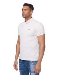 Denim Distriqt Poloshirt Sommer Polo-Shirt kurzarm Kragen Beige