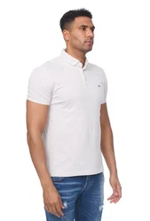 Denim Distriqt Poloshirt Sommer Polo-Shirt kurzarm Kragen Beige