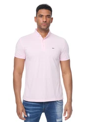 Denim Distriqt Poloshirt Sommer Polo-Shirt kurzarm Kragen Rosa
