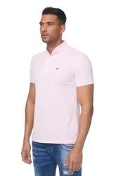 Denim Distriqt Poloshirt Sommer Polo-Shirt kurzarm Kragen Rosa